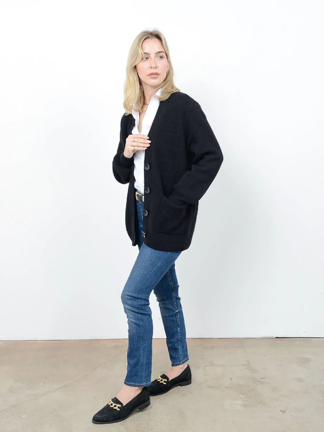 Kamira Cashmere Oversized Cardigan