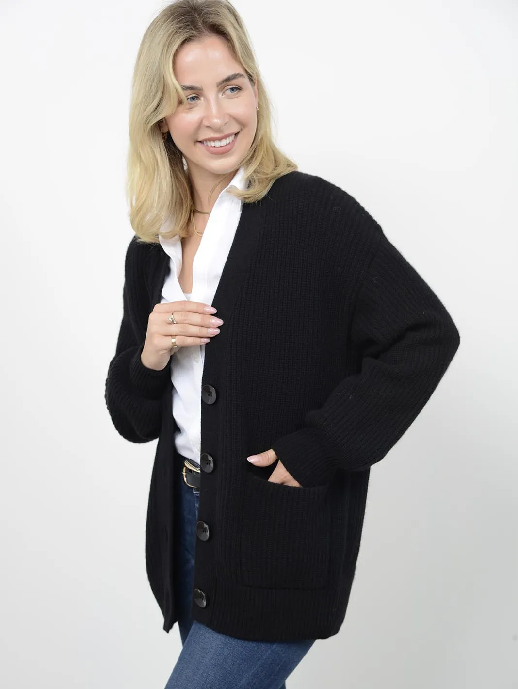Kamira Cashmere Oversized Cardigan