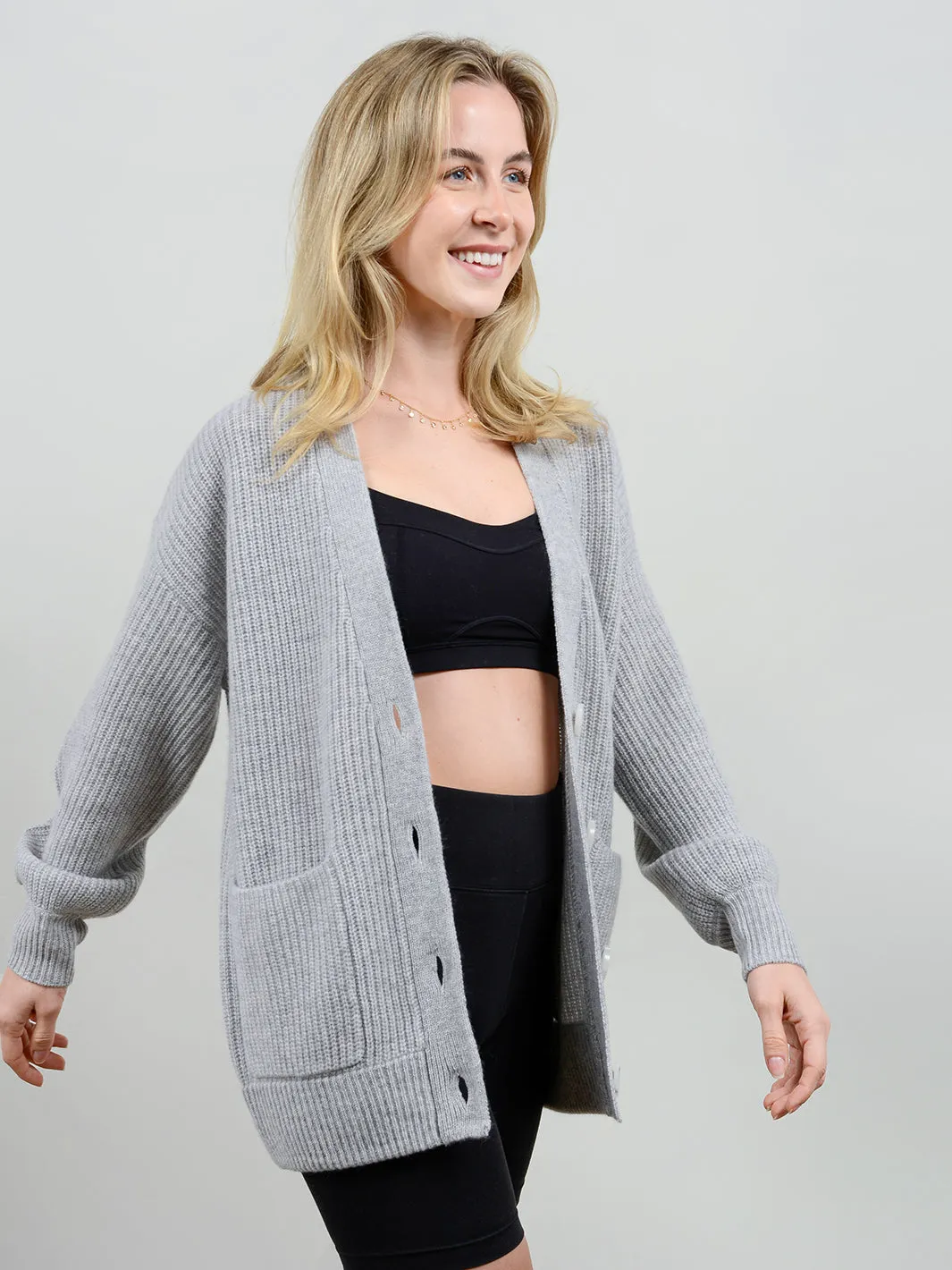 Kamira Cashmere Oversized Cardigan