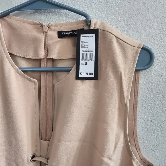 Kenneth cole mini tan lace up dress size 8