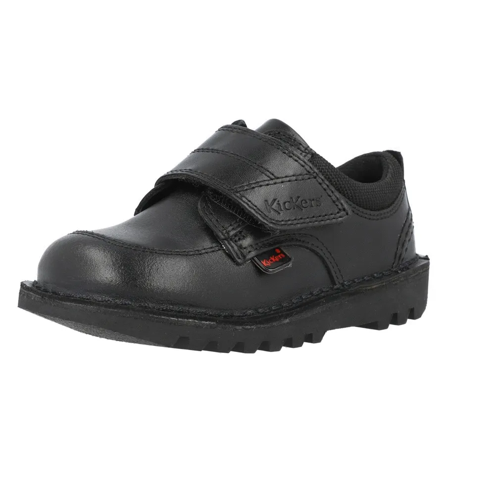 Kickers Kick Scuff Black Boys Shoes