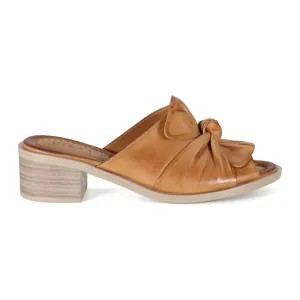 Know How Block Heel Peep Toe Mule Sandals