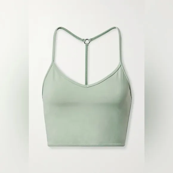 Koral Ghost Blackout Sports Bra in Green Sage