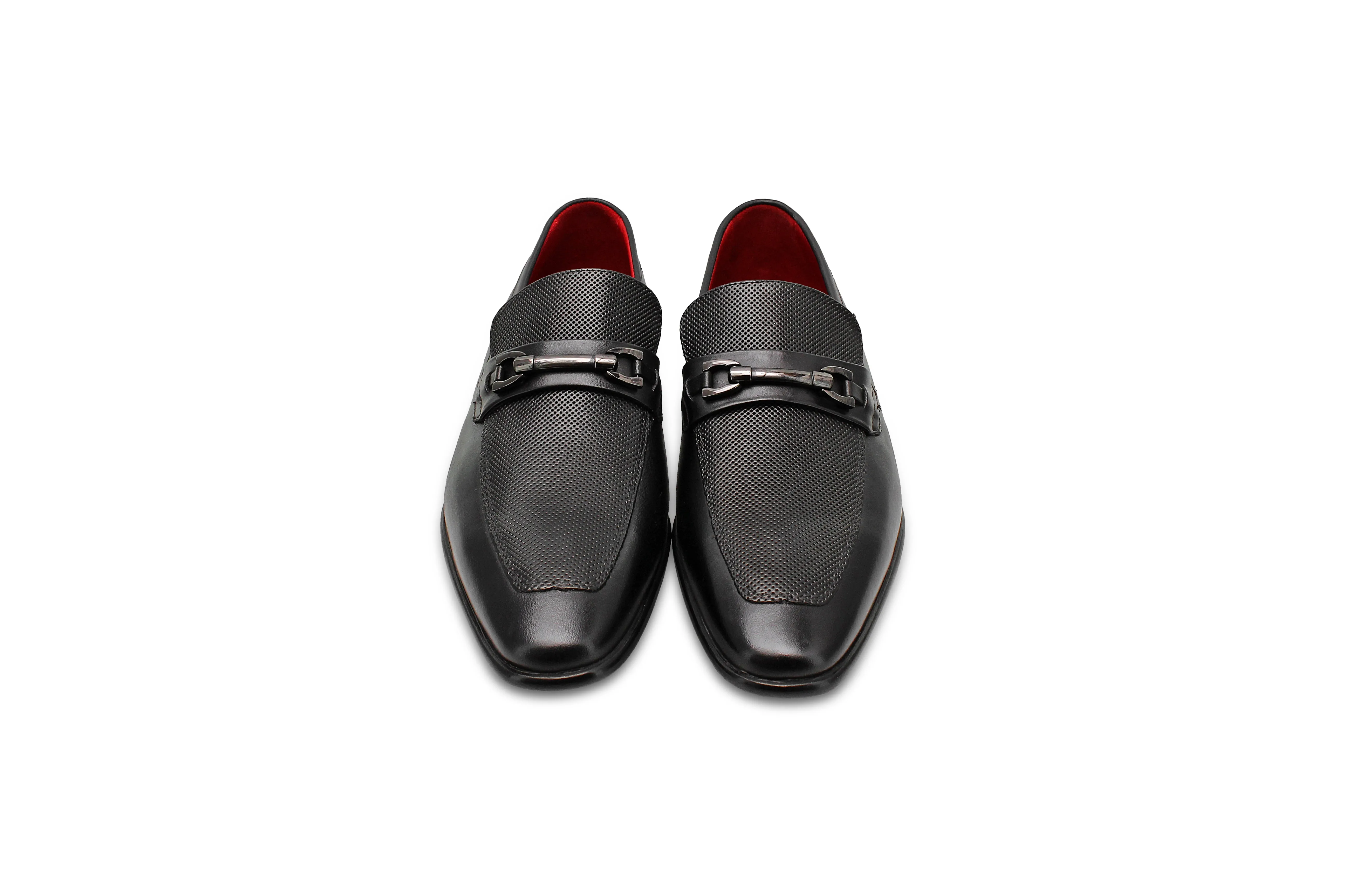 Leather Buckled Strap Shoes