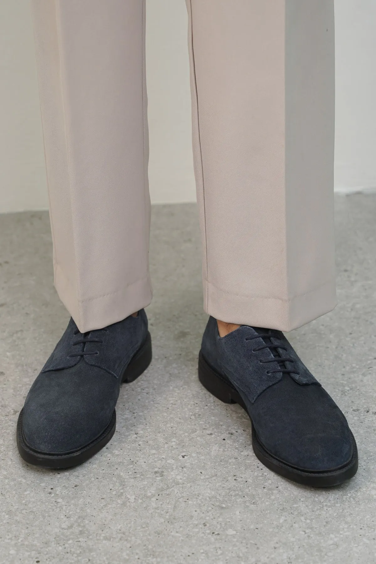 LEATHER DERBY SHOES