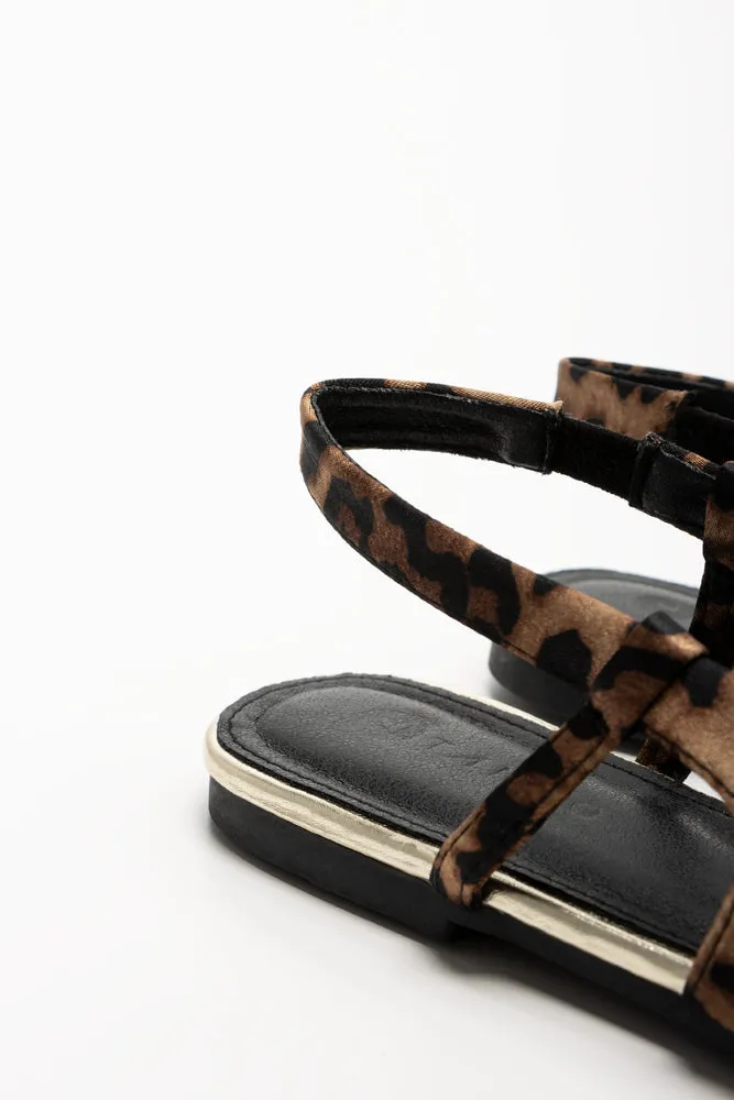 Leopard Print Sling Back Shoes