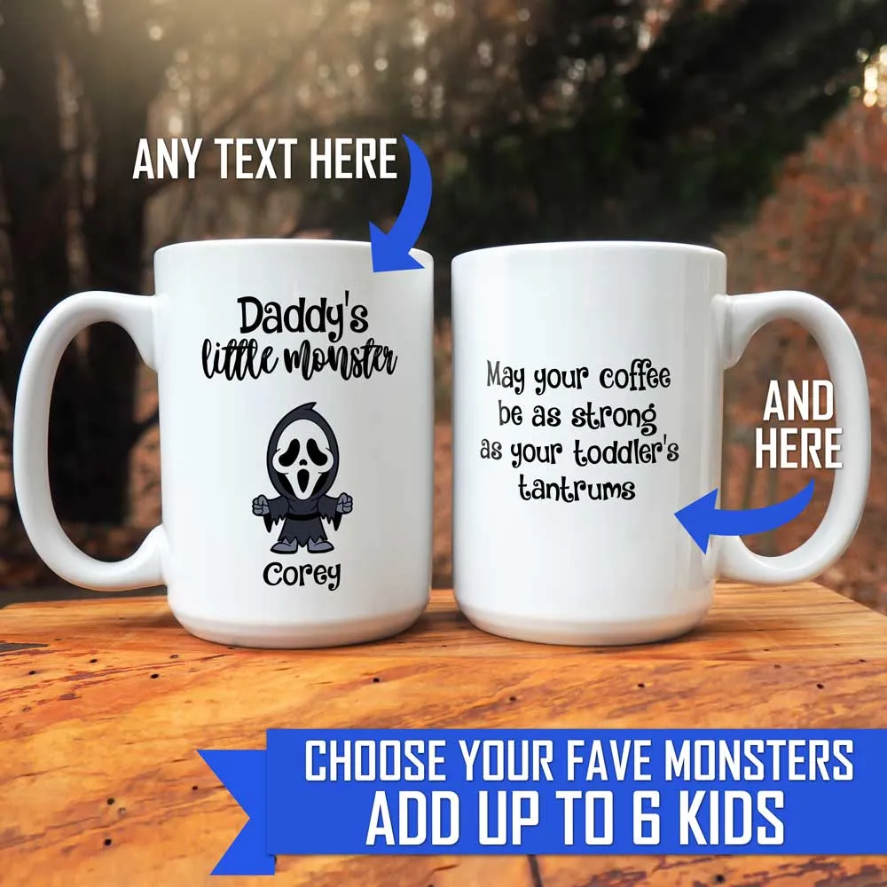 Little Monsters Horror Movie Halloween Mug Personalized for Mom or Dad