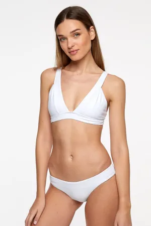 Lola Triangle Top - Fresh White