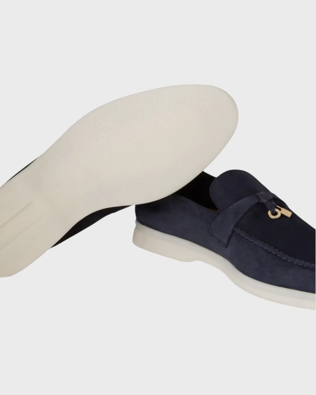 Loro Piana Summer Charms Walk Loafer Argo Blue Melange