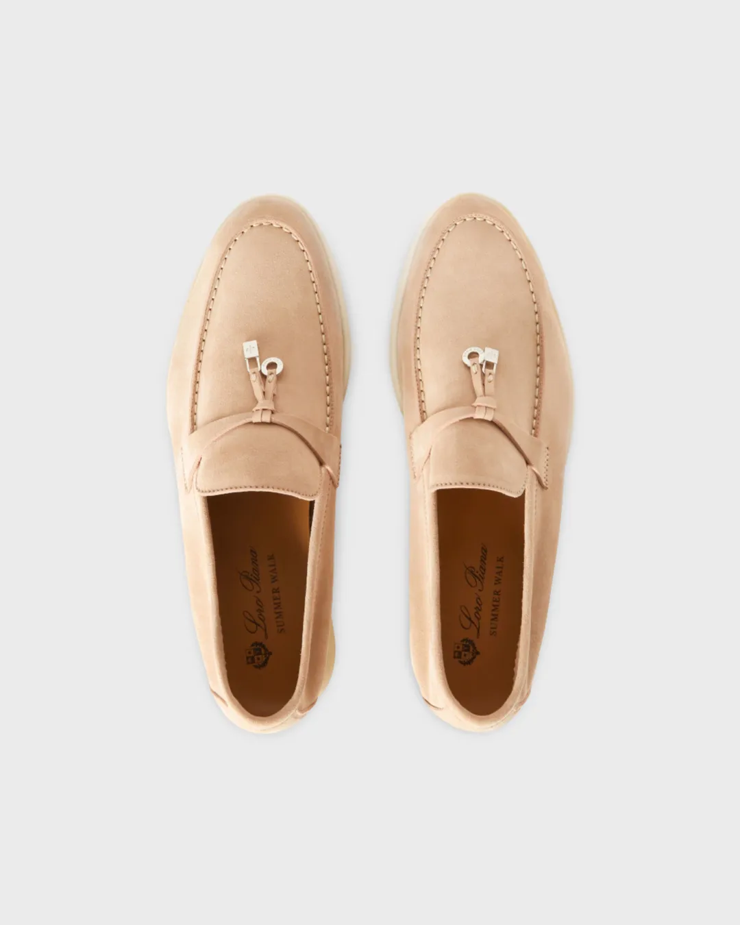 Loro Piana Summer Charms Walk Loafer Pink Sand