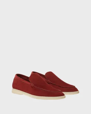 Loro Piana Summer Walk Loafer Dried Red