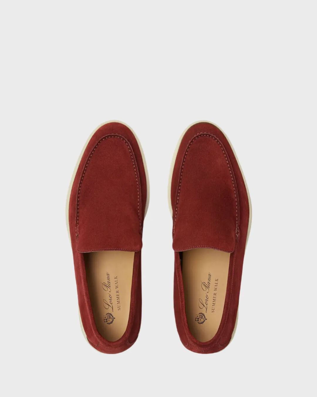 Loro Piana Summer Walk Loafer Dried Red