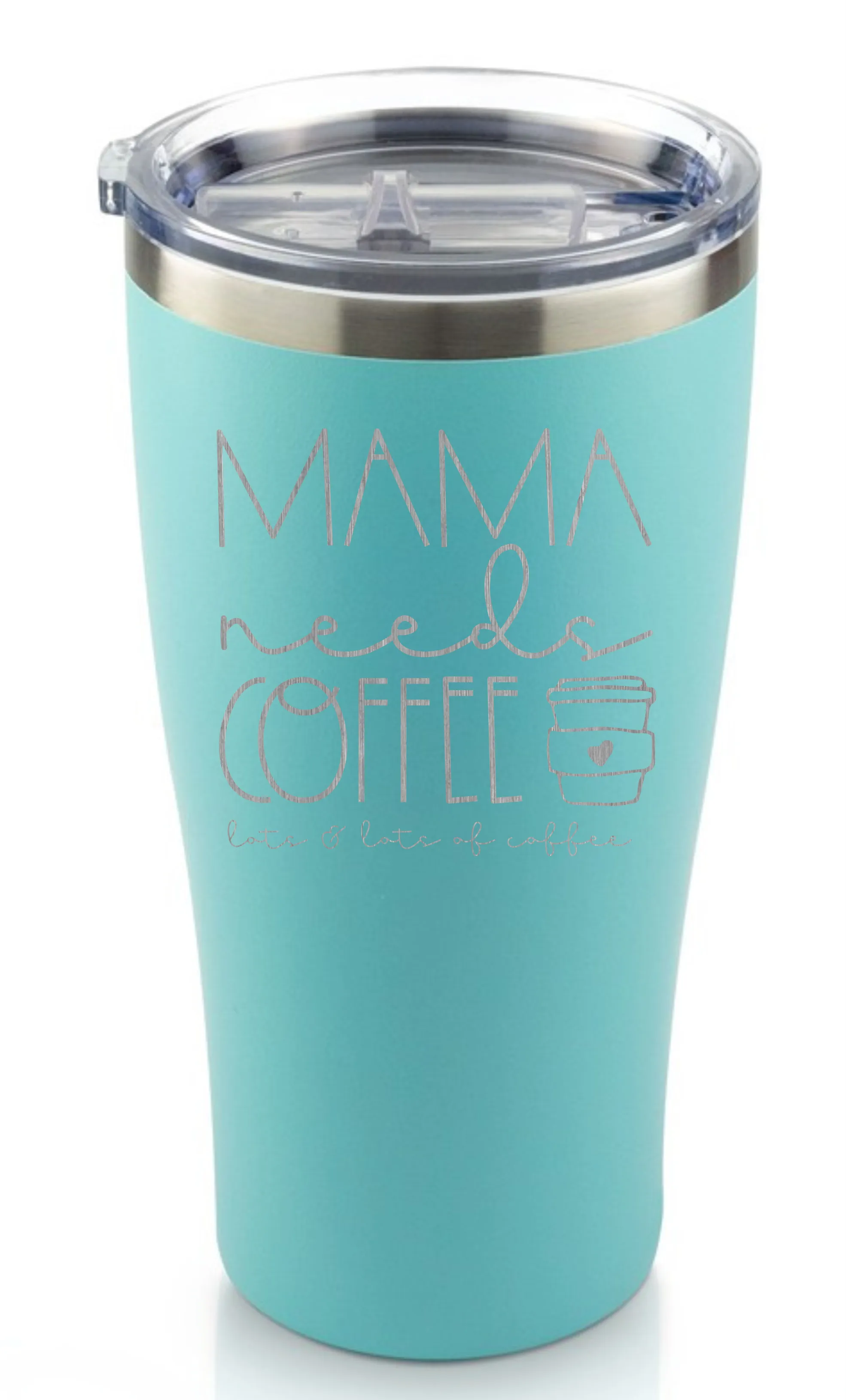 Mama needs Coffee engraved tumbler