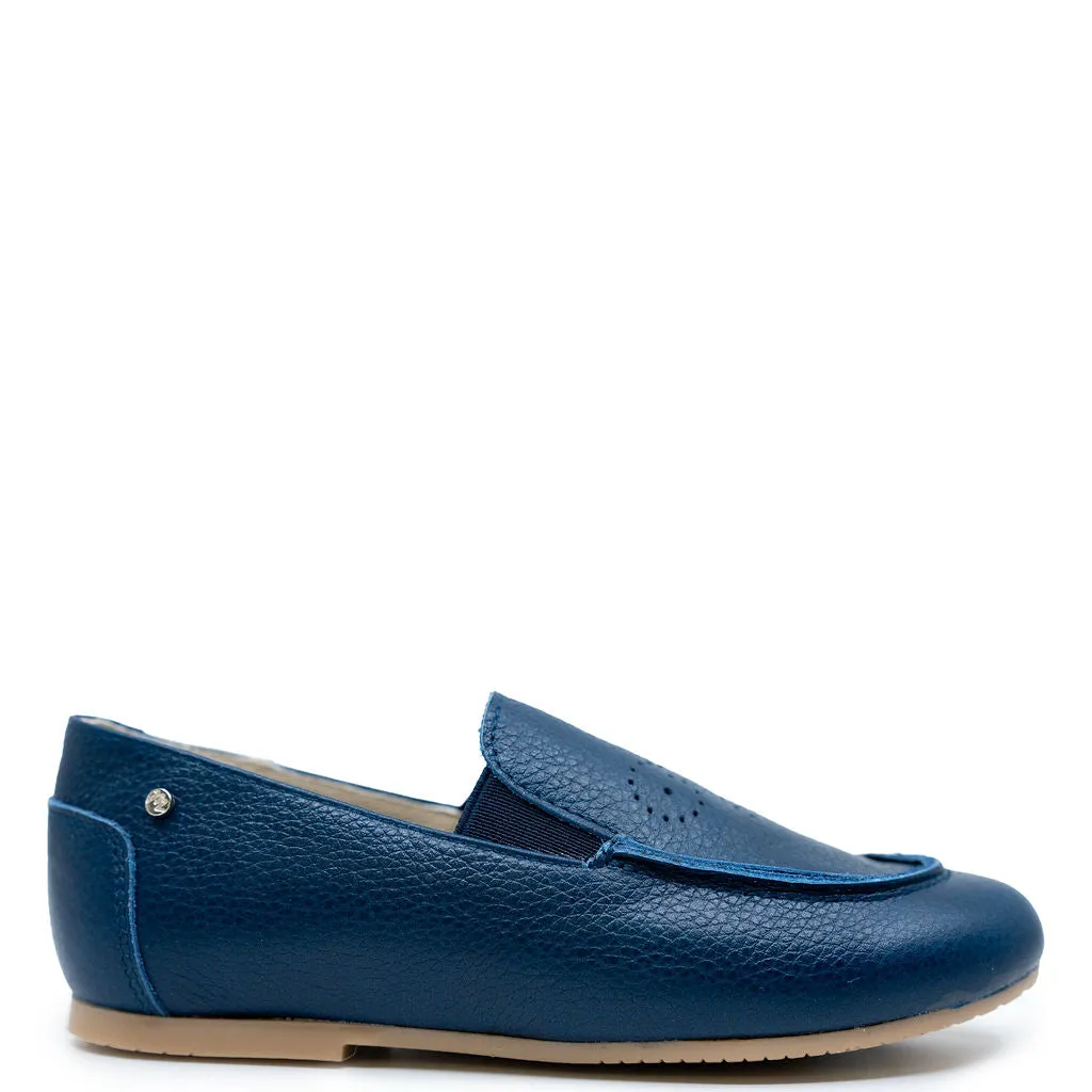 Manuela Navy Embossed Loafer