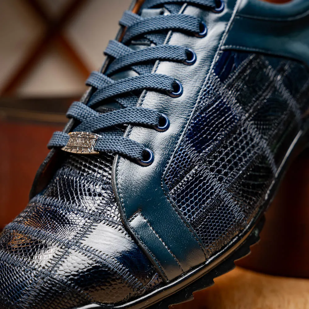 Marco Di Milano Bari in Navy Lizard Sneakers