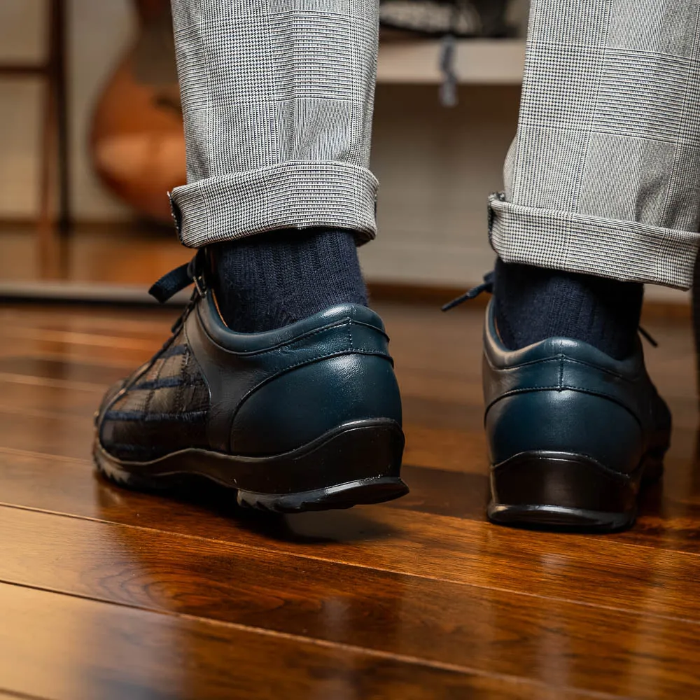 Marco Di Milano Bari in Navy Lizard Sneakers