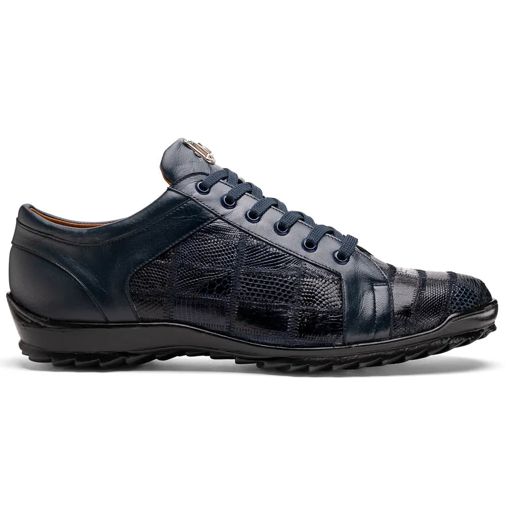 Marco Di Milano Bari in Navy Lizard Sneakers