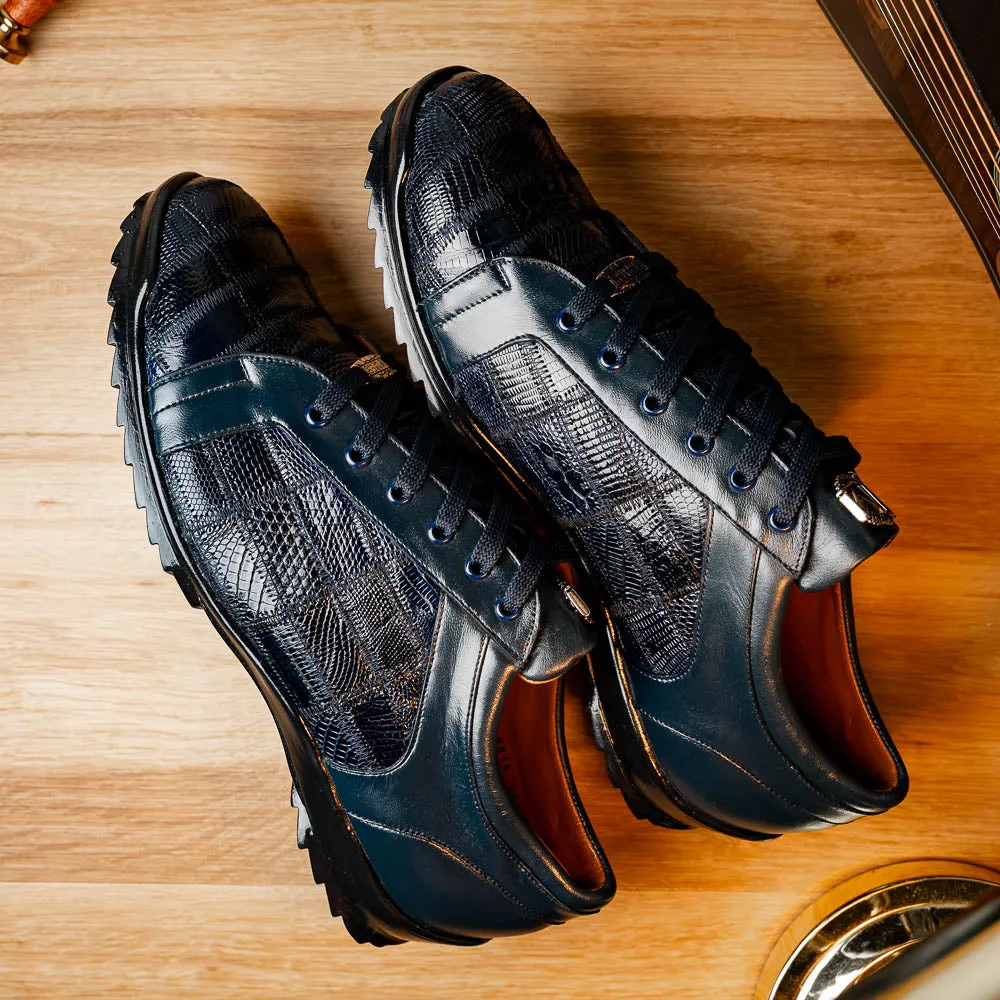 Marco Di Milano Bari in Navy Lizard Sneakers