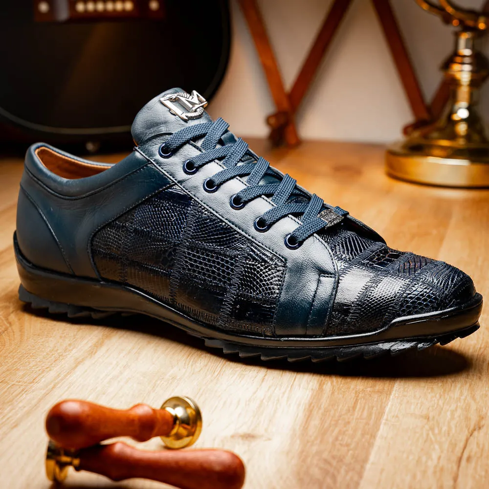 Marco Di Milano Bari in Navy Lizard Sneakers