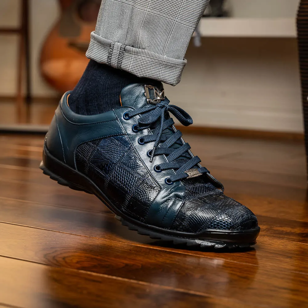Marco Di Milano Bari in Navy Lizard Sneakers