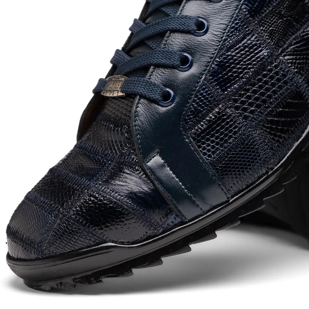 Marco Di Milano Bari in Navy Lizard Sneakers