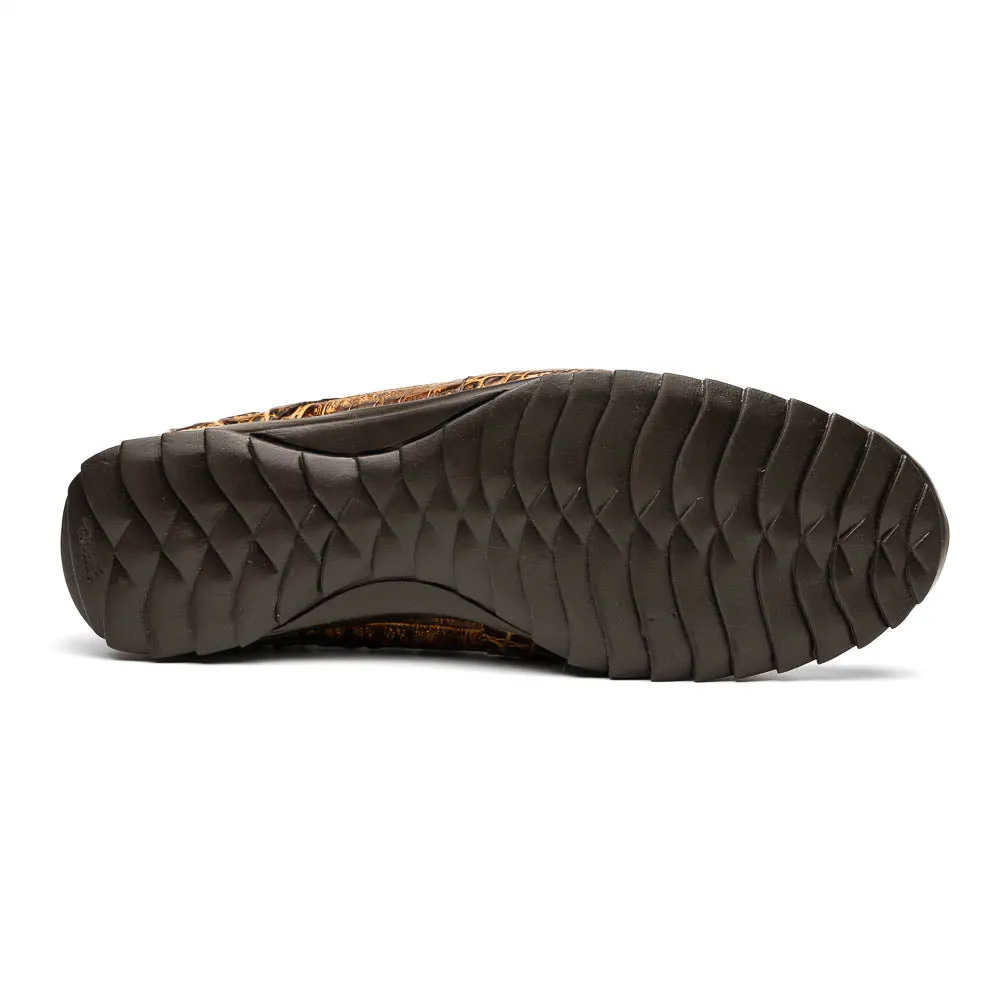 Marco Di Milano Rustic Orix Caiman Crocodile Sneakers