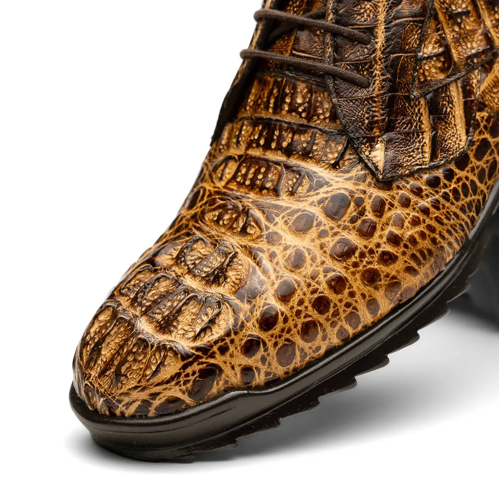 Marco Di Milano Rustic Orix Caiman Crocodile Sneakers