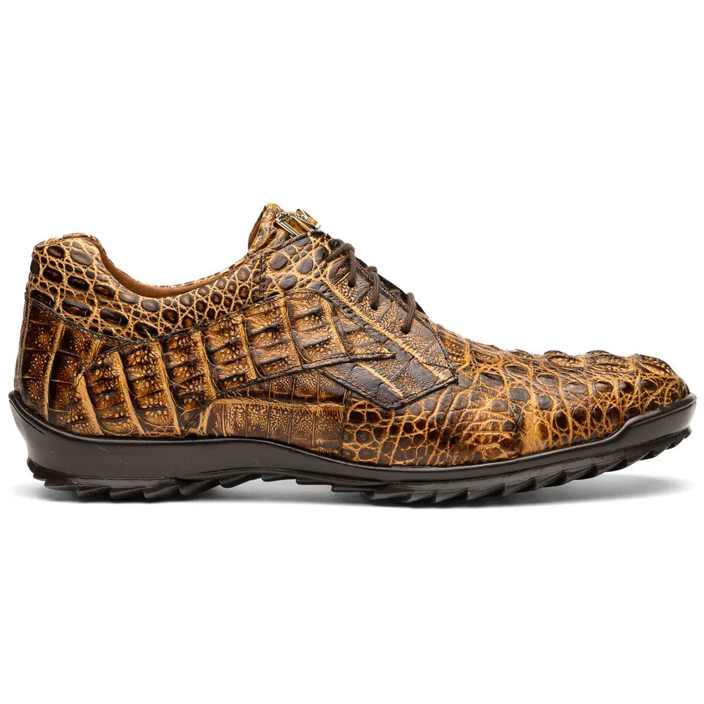 Marco Di Milano Rustic Orix Caiman Crocodile Sneakers