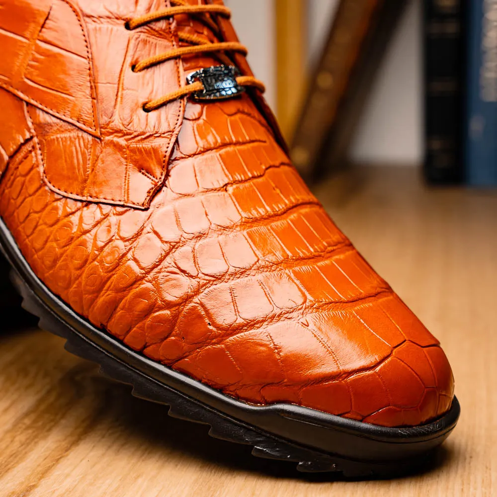 Marco Di Milano Vulcan in Honey Alligator Sneakers