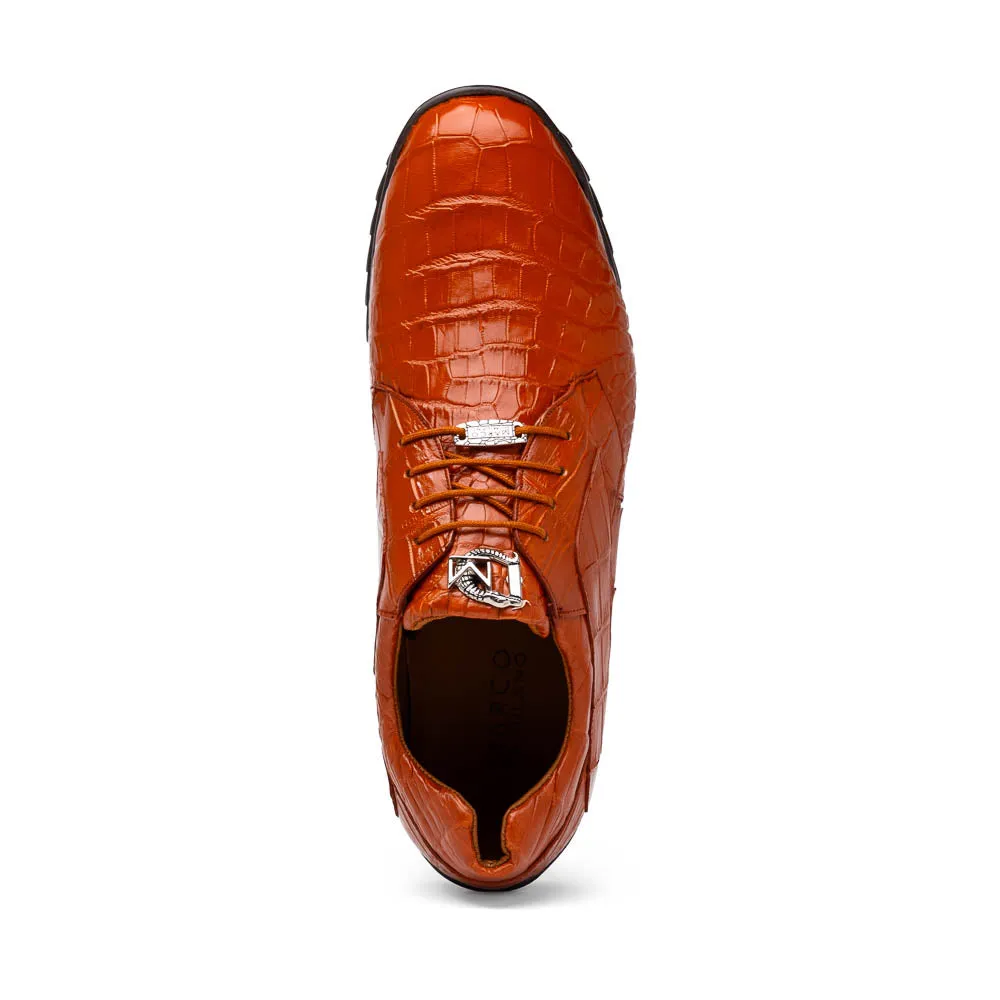 Marco Di Milano Vulcan in Honey Alligator Sneakers