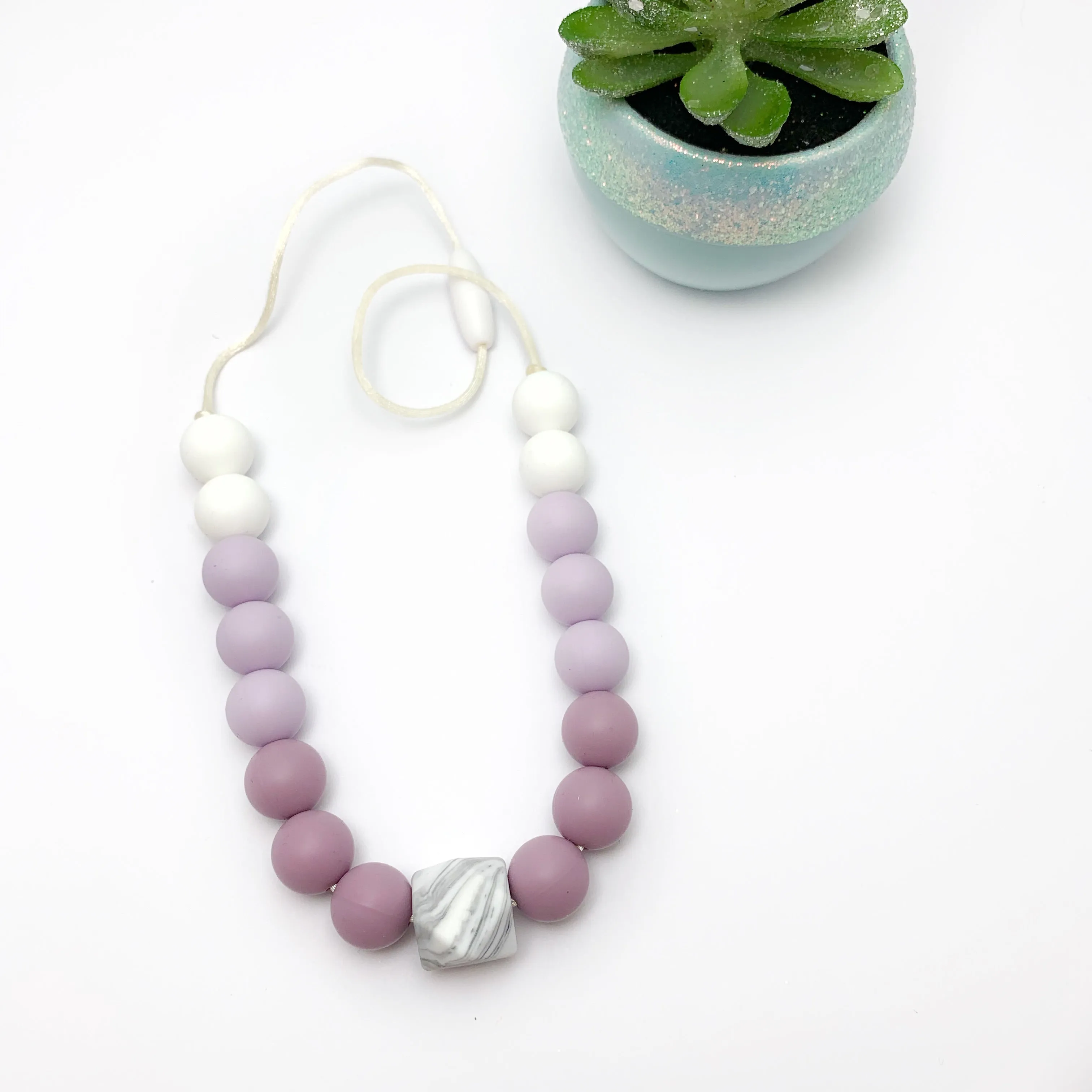 Mauve Oral Sensory Necklace