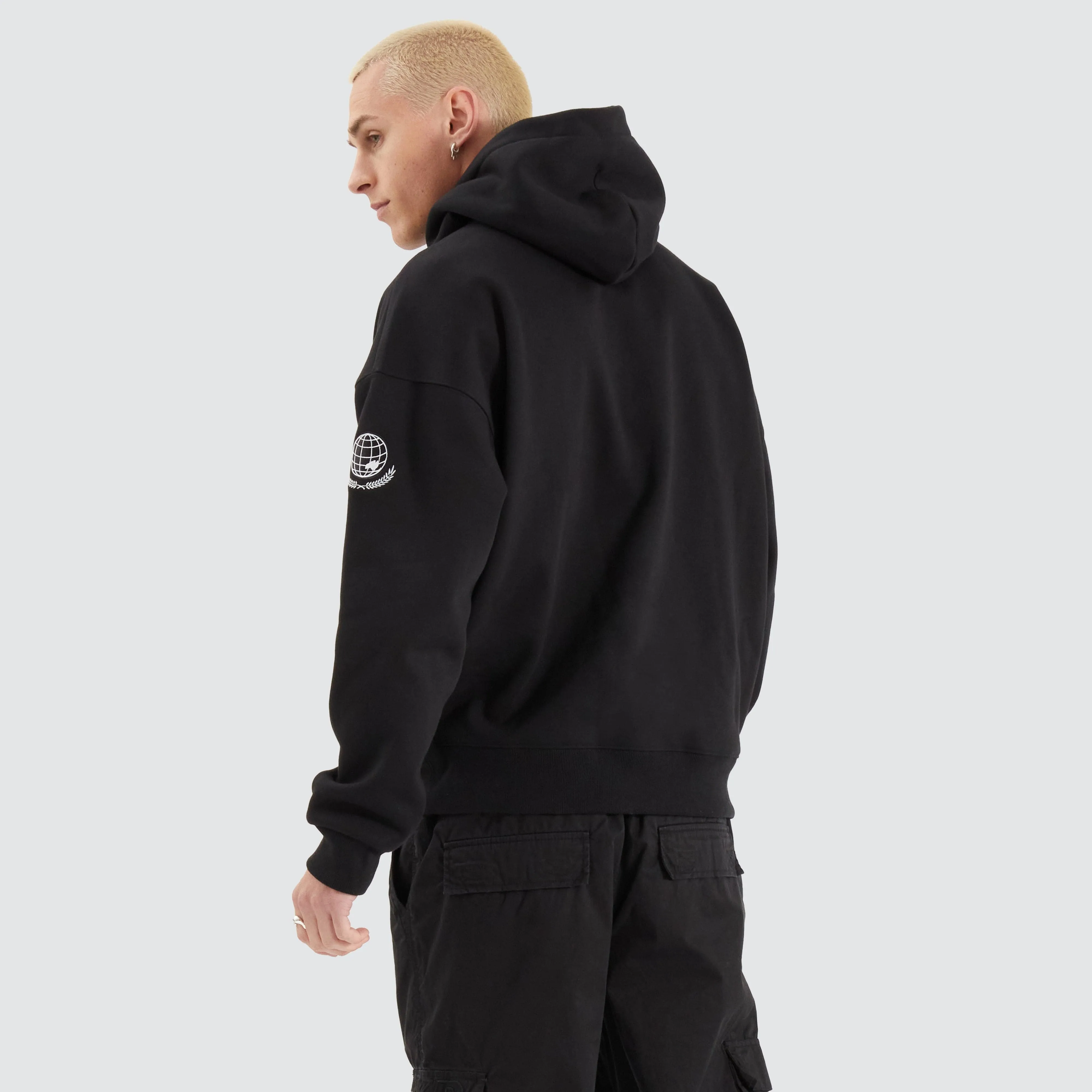 Members Box Fit Hoodie Jet Black