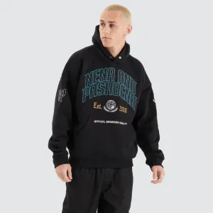 Members Box Fit Hoodie Jet Black