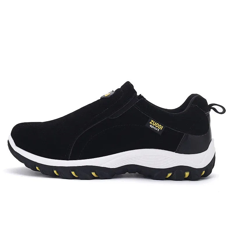 Men Slip on Hiking Shoes PU Leather