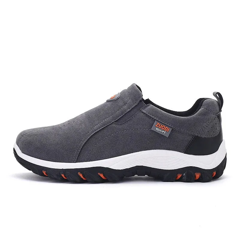 Men Slip on Hiking Shoes PU Leather