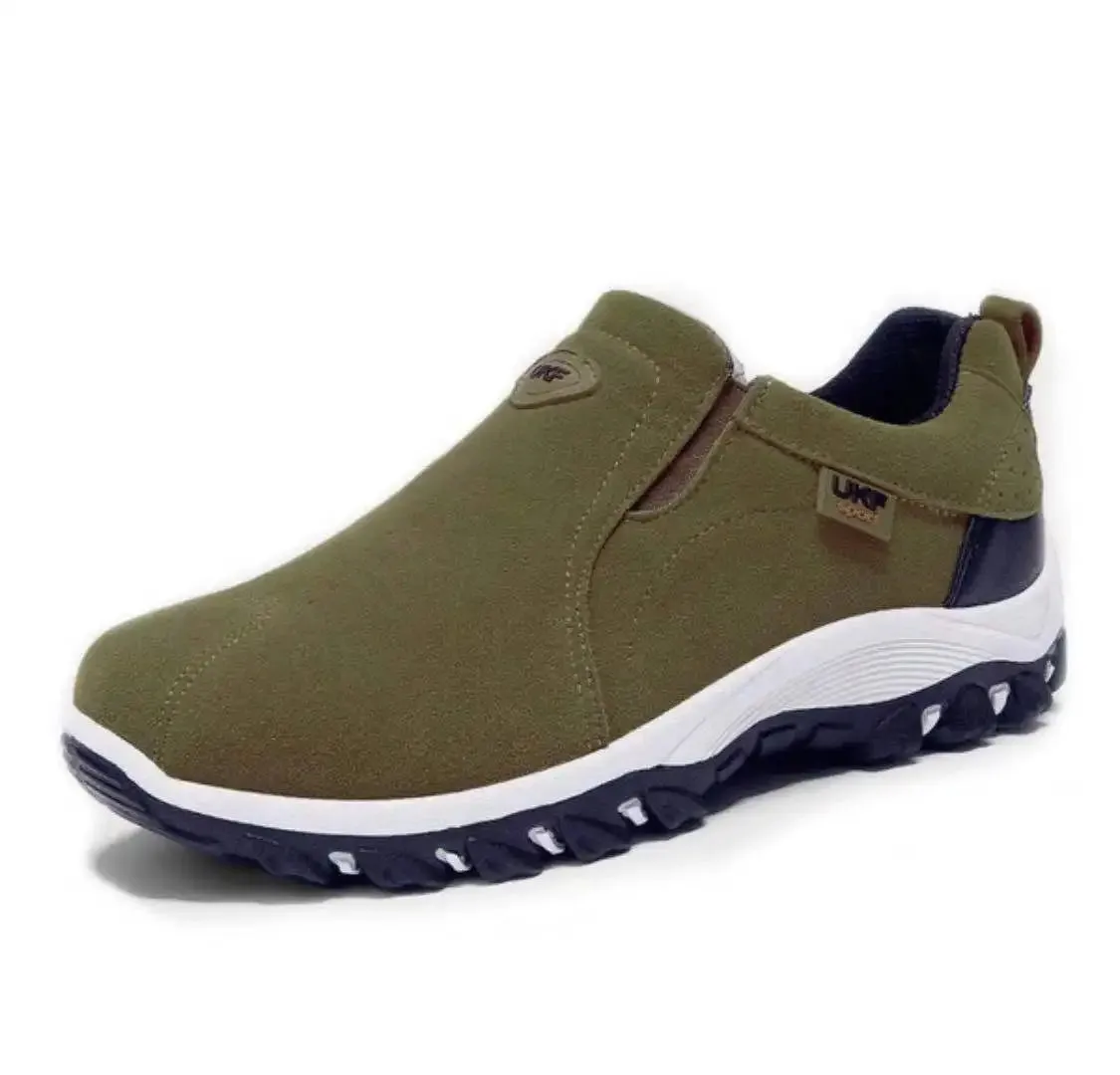 Men Slip on Hiking Shoes PU Leather