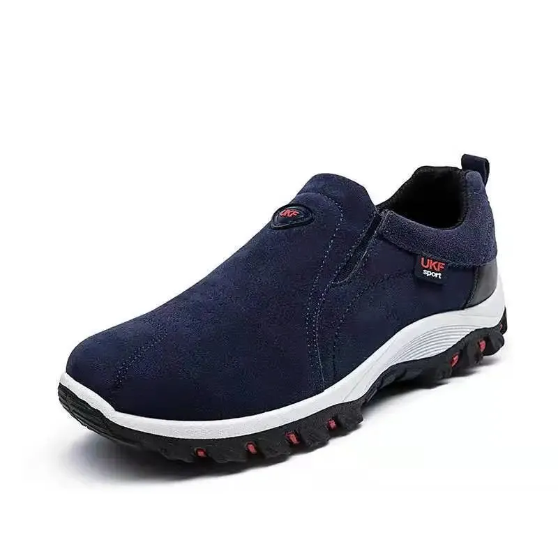 Men Slip on Hiking Shoes PU Leather
