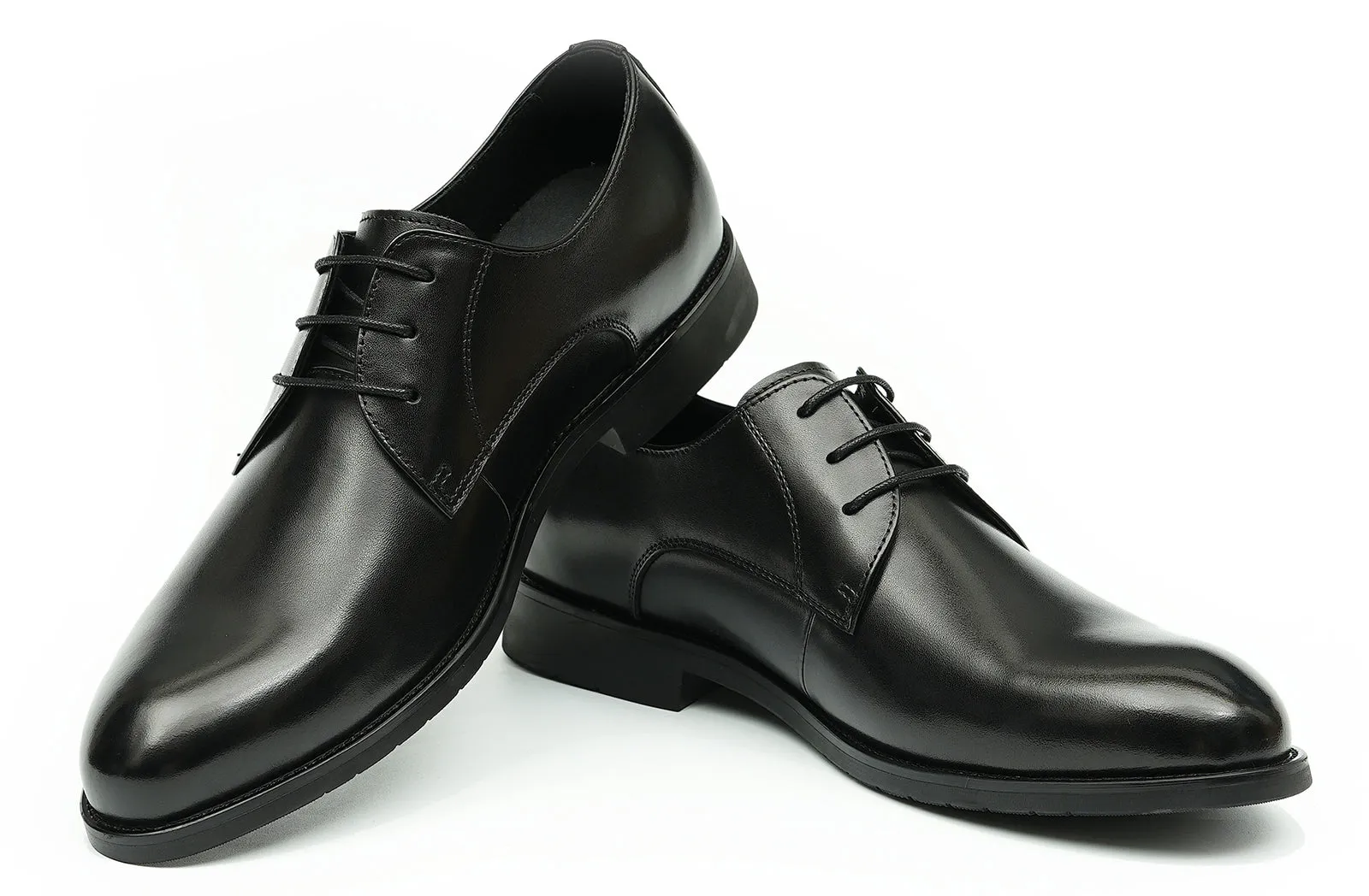 Men's Handmade Formal Plain Toe Derby