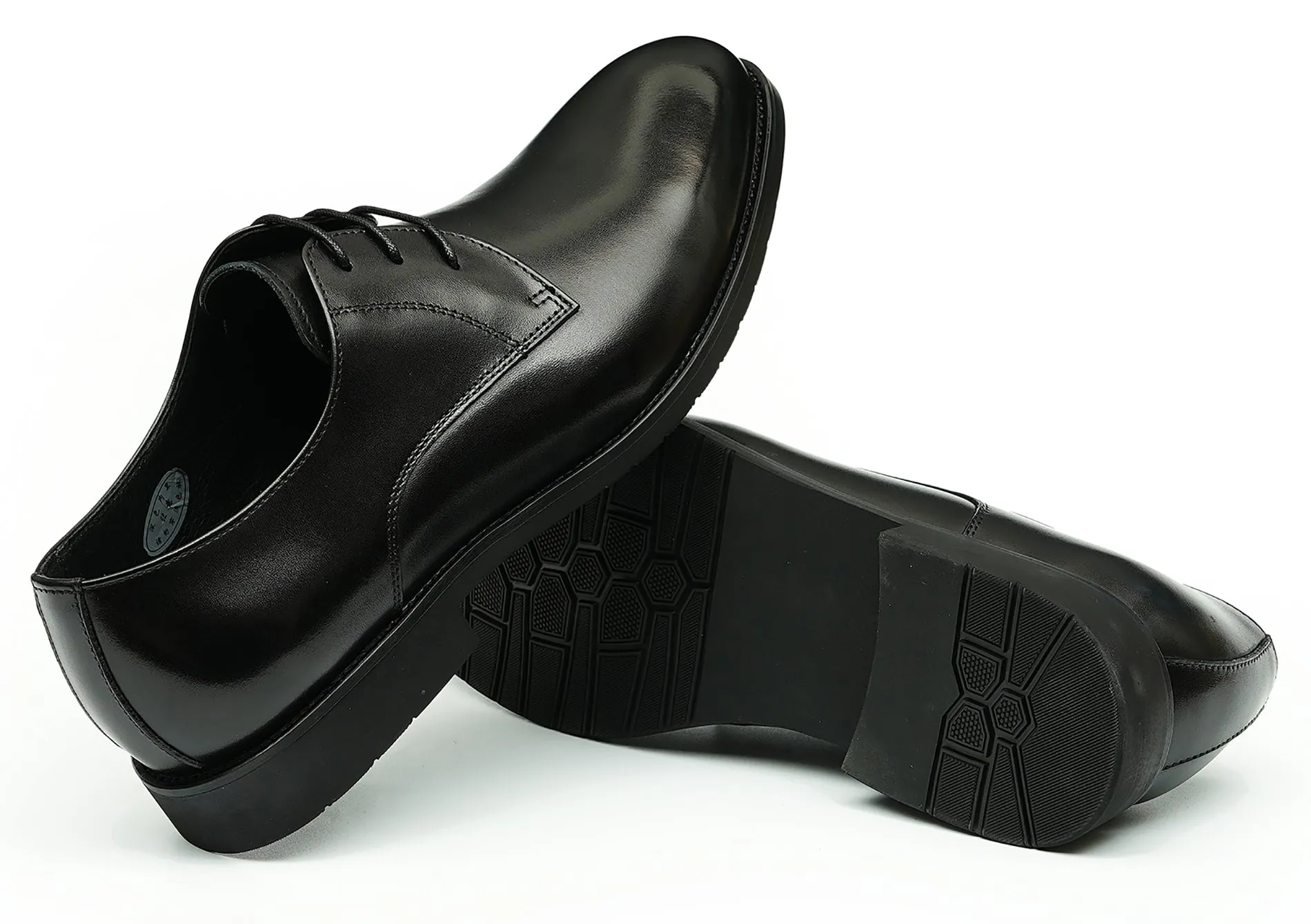 Men's Handmade Formal Plain Toe Derby