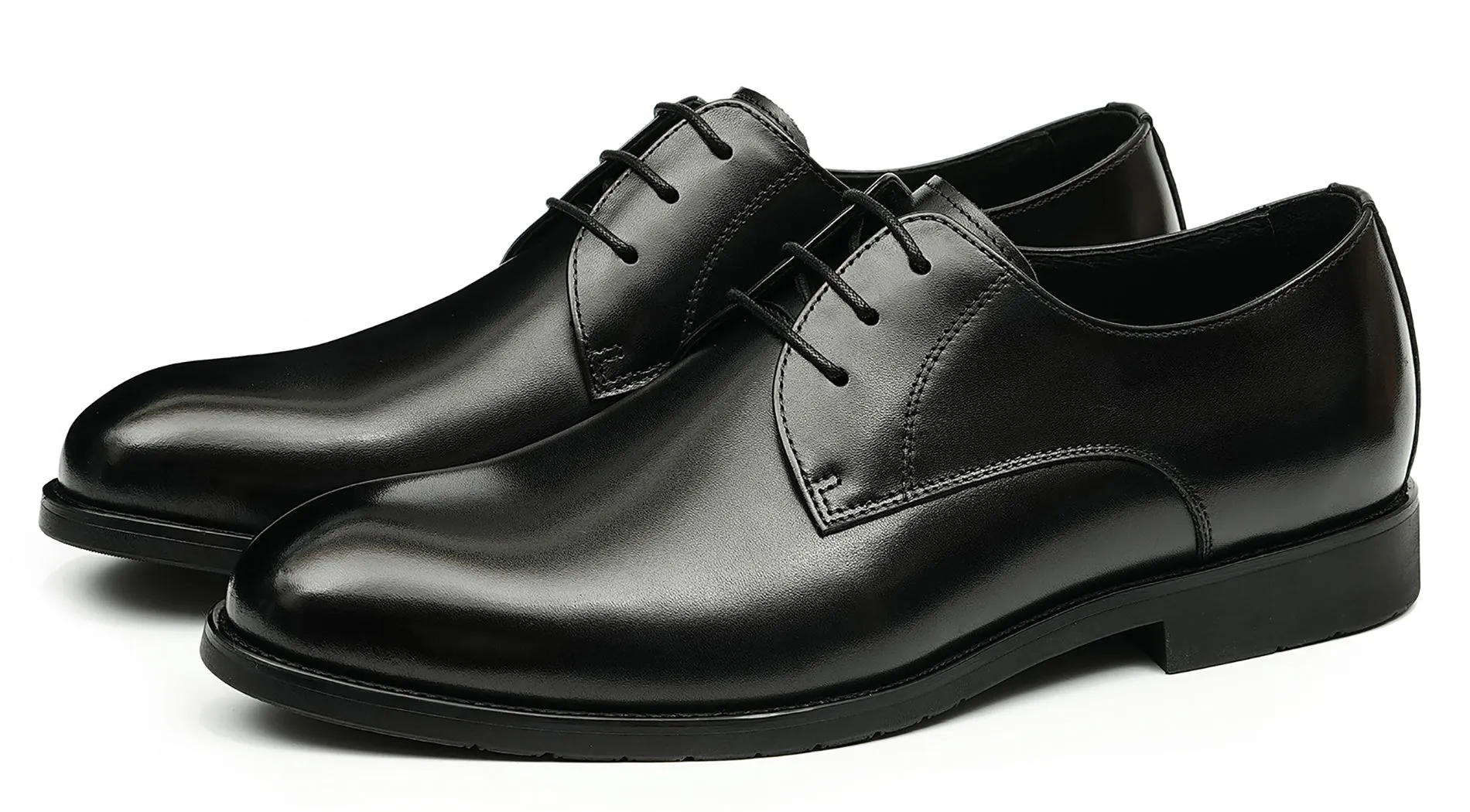Men's Handmade Formal Plain Toe Derby