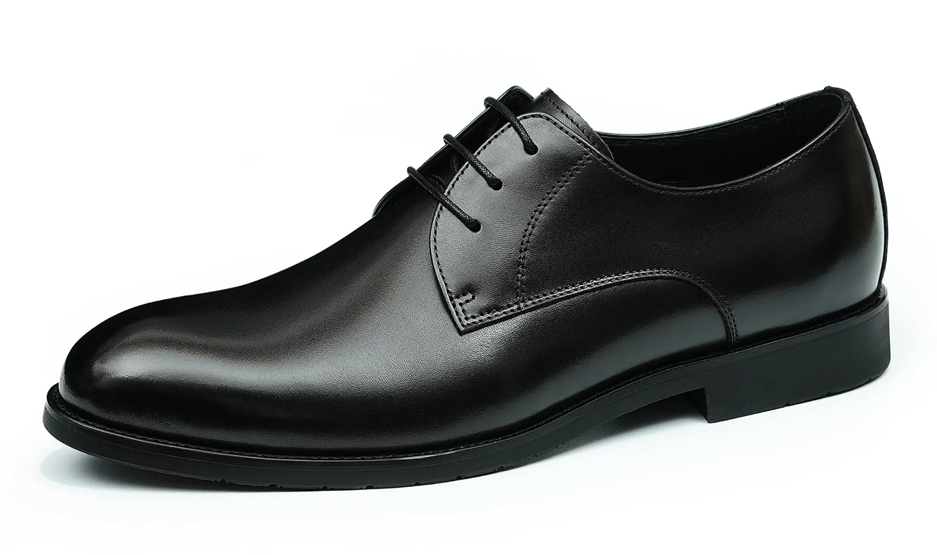Men's Handmade Formal Plain Toe Derby