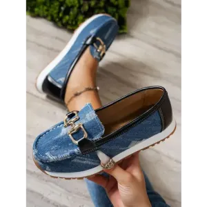Metal Canvas Slip-Ons