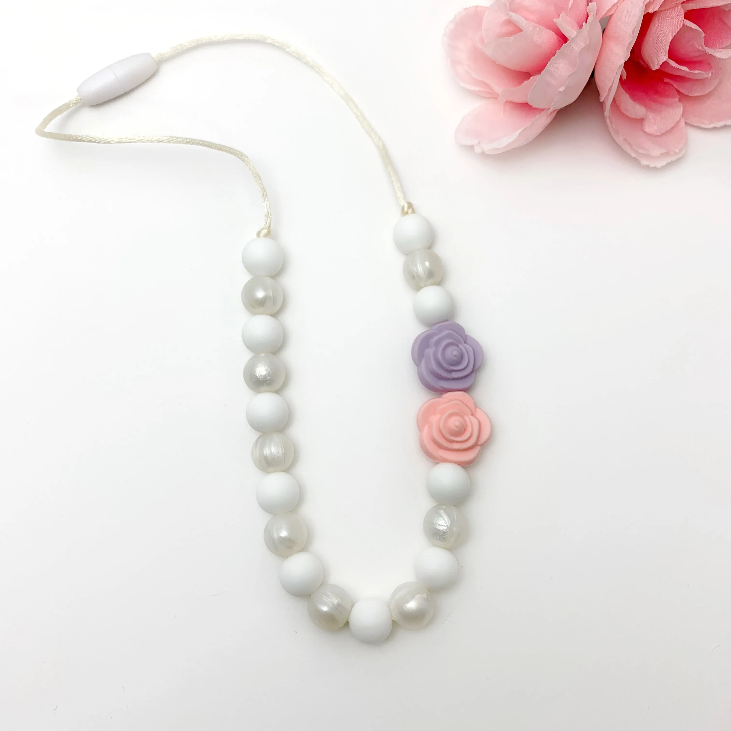Mini Flower Necklace for Kids | Safe Silicone Chewable Jewelry