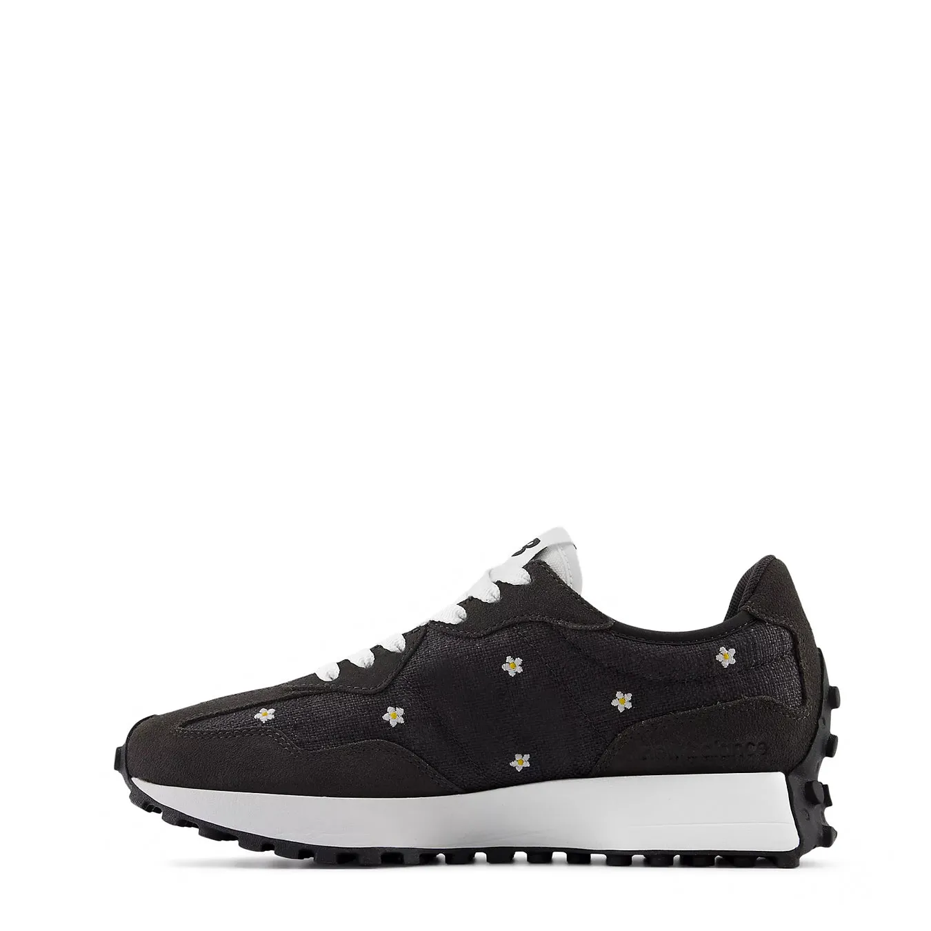 New Balance Womens 327 Trainer Black Cement / White