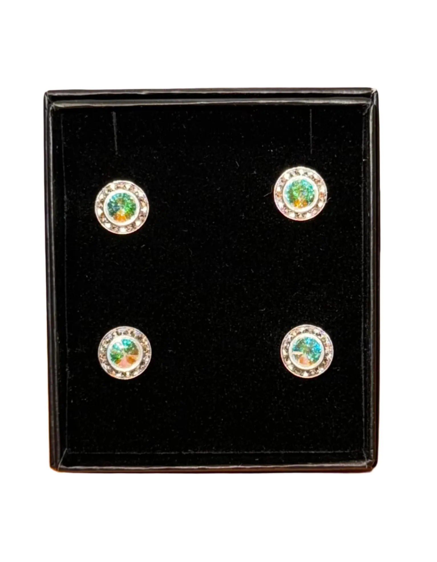 New, Crystal, Formal Shirt Studs