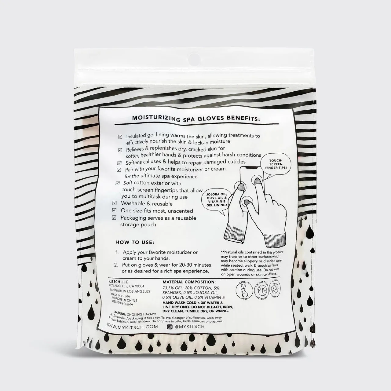 NEW | MOISTURIZING SPA GLOVES | KITSCH