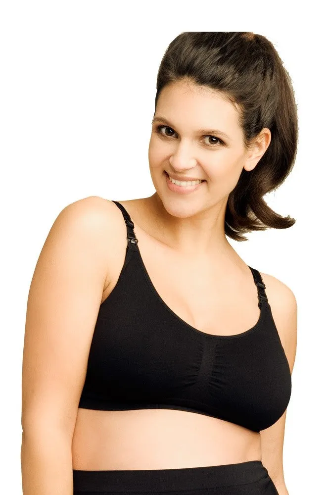 New Ripe Seamless Nursing Bra Black designed in Australia, Sz M! Super comfy & supportive