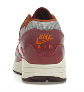NIKE AIR MAX 1 PATTA WAVES RUSH MAROON (SPECIAL BOX & BRACELET)