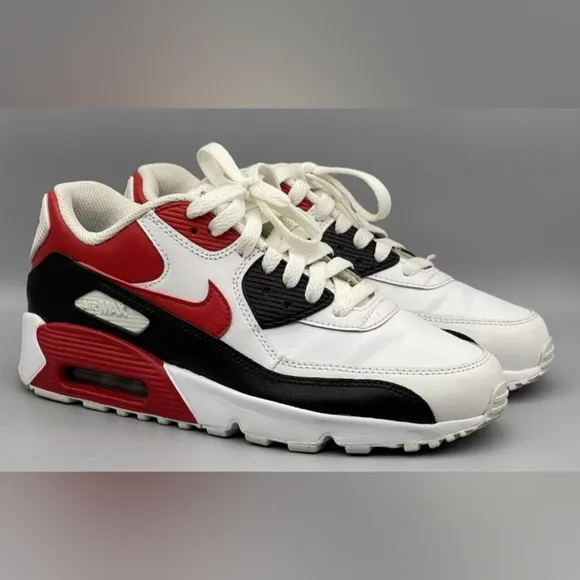 Nike Air Max 90 LTR GS 'White University Red’ Size 5Y New MSRP $120
