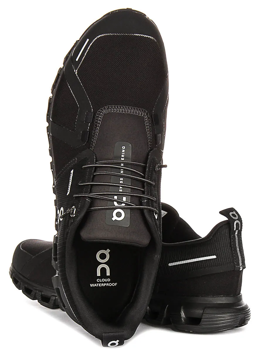 On Running Cloud 6 Waterproof In All Black For Men